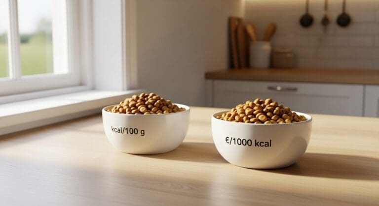 Vergelijking van twee bakken hydrolysaat-brokken